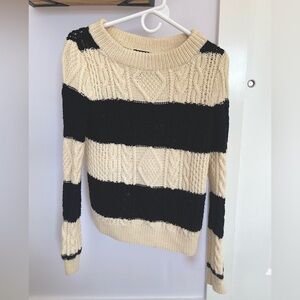 J Crew Cable-knit crew neck Sweater